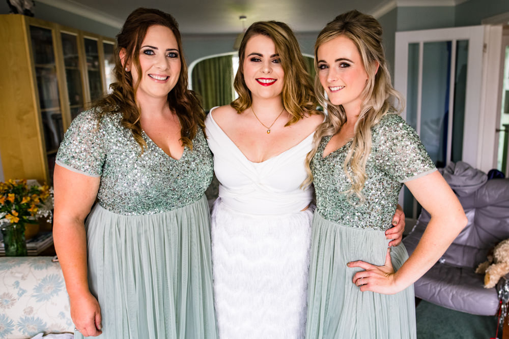 Bridesmaids Bridesmaid Dress Dresses Green Sequin Anstey Hall Wedding Jonny Barratt Photography