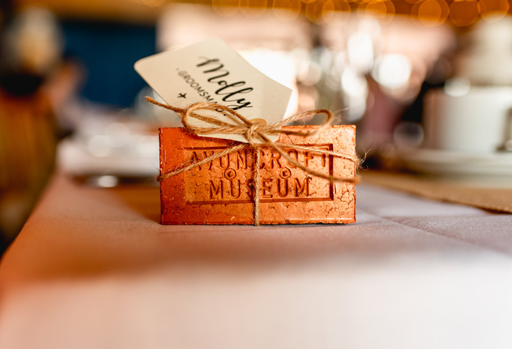 Favour Luggage Tag Place Name Avoncroft Museum Wedding Lisa Carpenter Photography