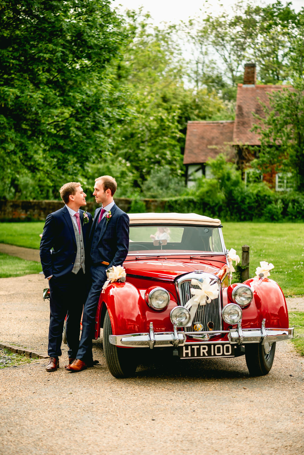Classic Car Transport Avoncroft Museum Wedding Lisa Carpenter PhotographyAvoncroft Museum Wedding Lisa Carpenter Photography
