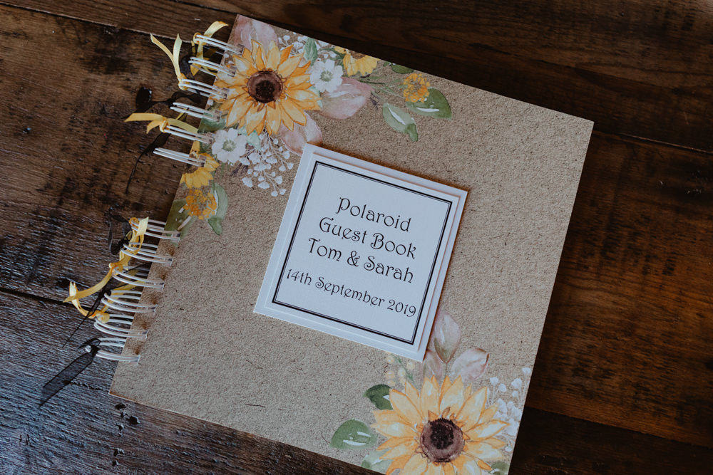 Polaroid Guest Book Barns Lodge Farm Wedding Stevie Jay Photography