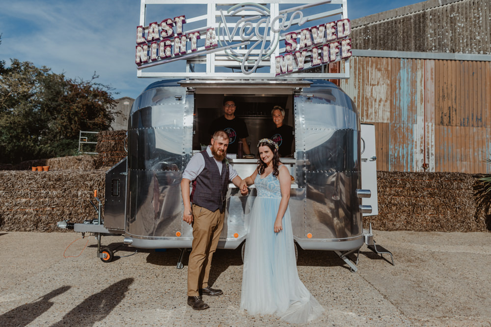 Food Truck Van Vegan Barns Lodge Farm Wedding Stevie Jay Photography
