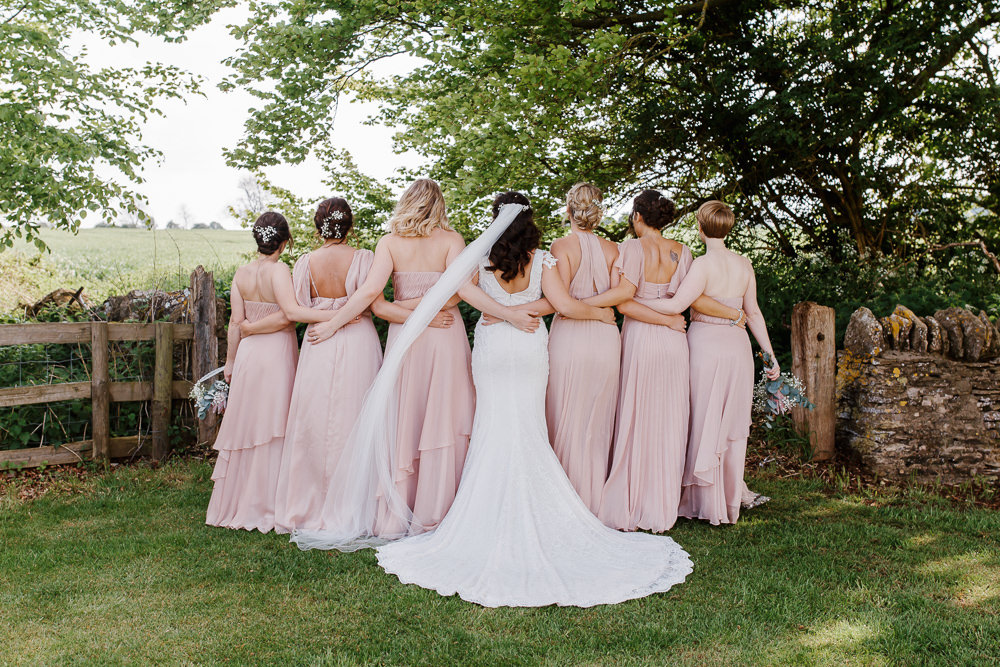Bridesmaids Bridesmaid Dress Dresses Pink Cotswolds Marquee Wedding Jessy Papasavva Photography