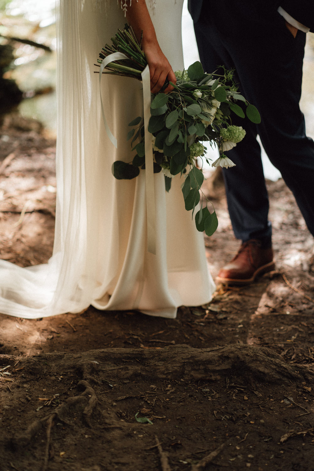 Bouquet Flowers Bride Bridal Eucalyptus Countryside Barn Wedding Emily & Steve Photography