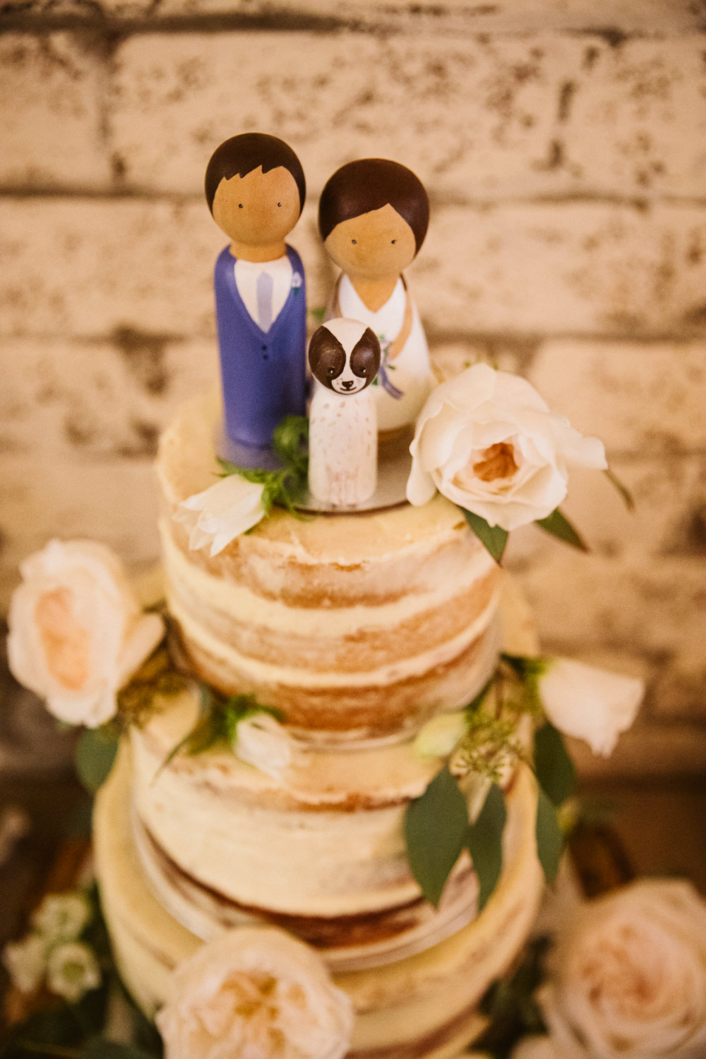 Semi Naked Cake Flowers Topper Eden Barn Wedding Margarita Hope Photography