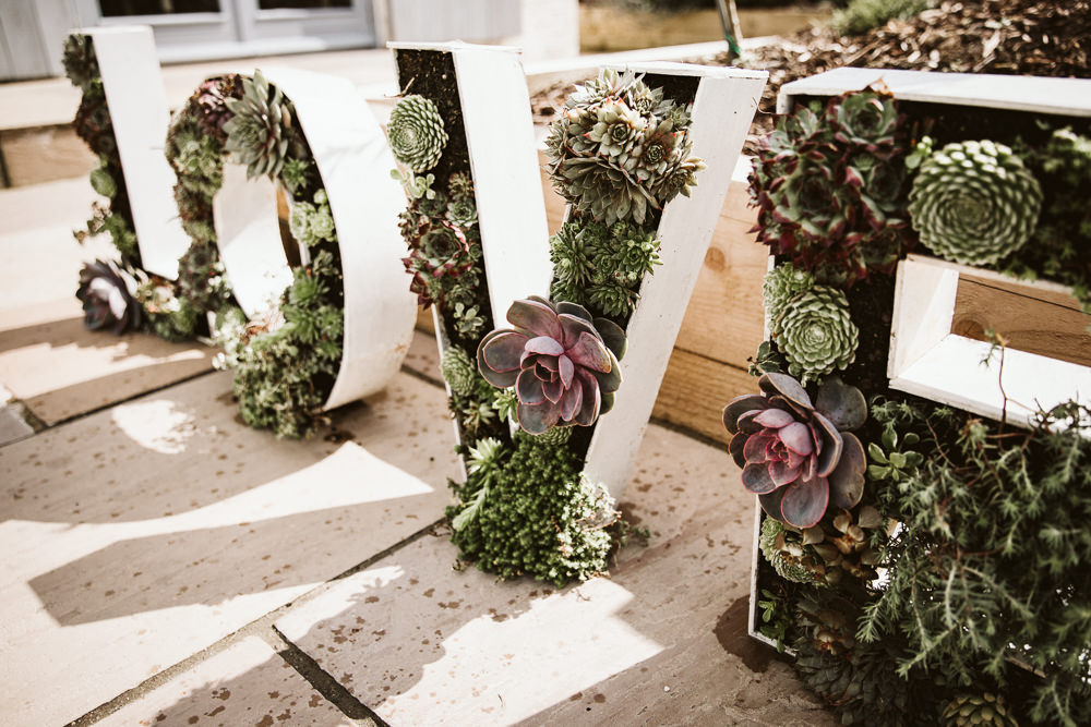 Succulent Love Letters Eden Barn Wedding Margarita Hope Photography