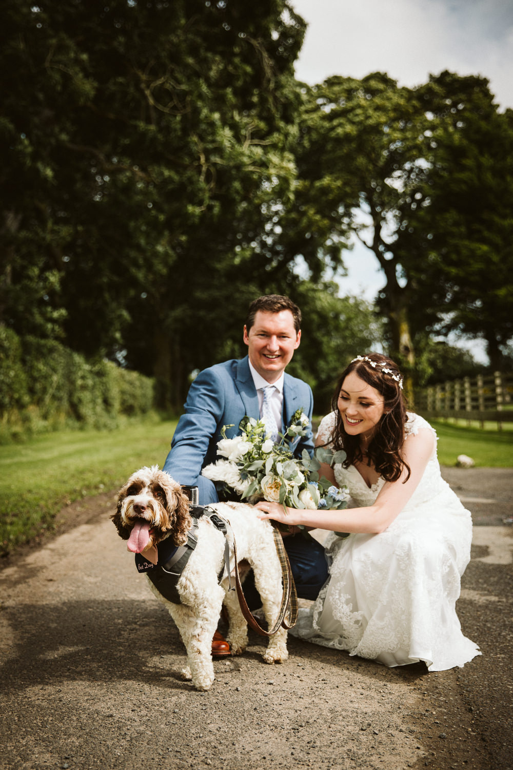 Dog Pet Eden Barn Wedding Margarita Hope Photography