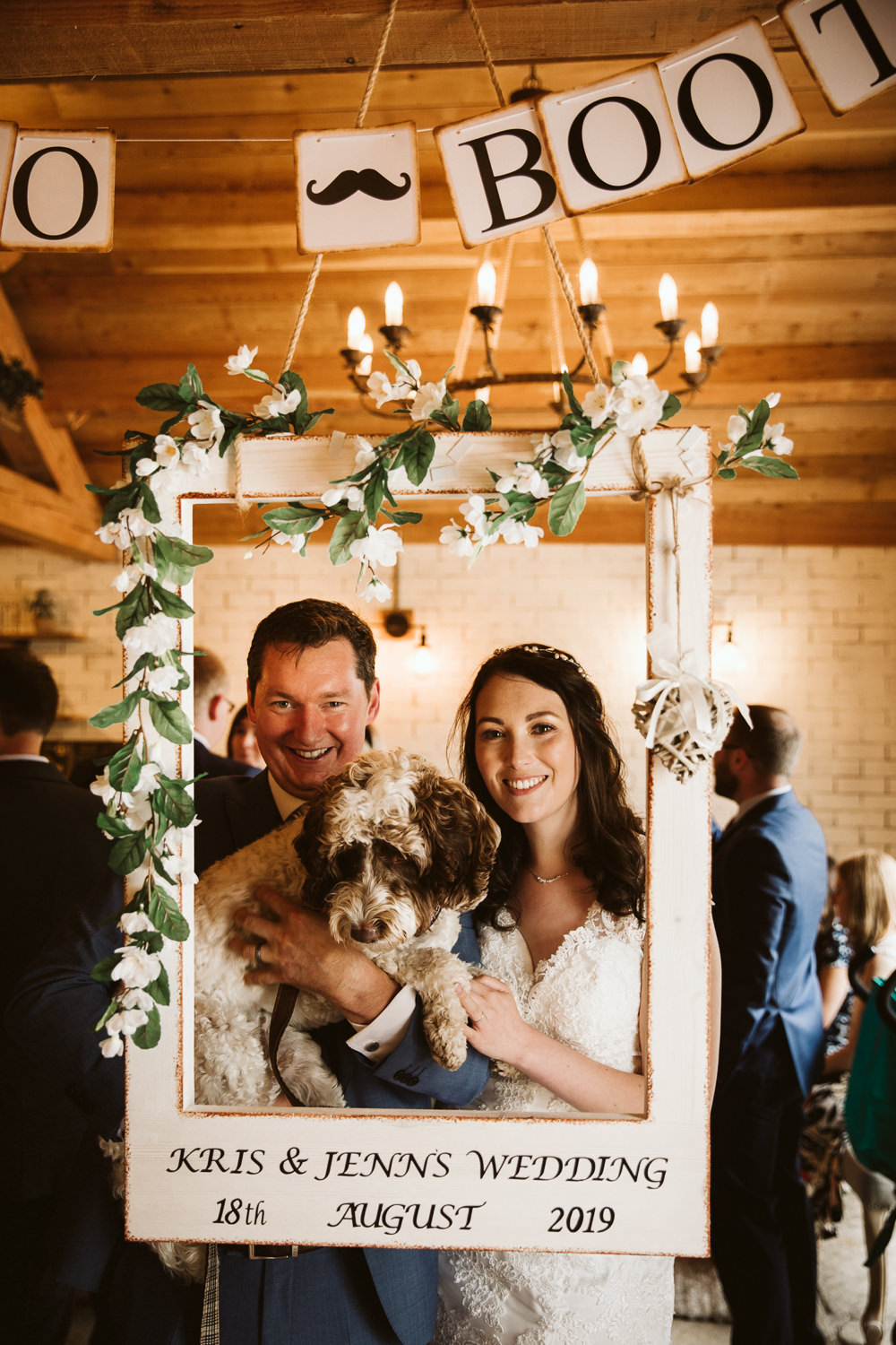 Photo Booth Frame Eden Barn Wedding Margarita Hope Photography