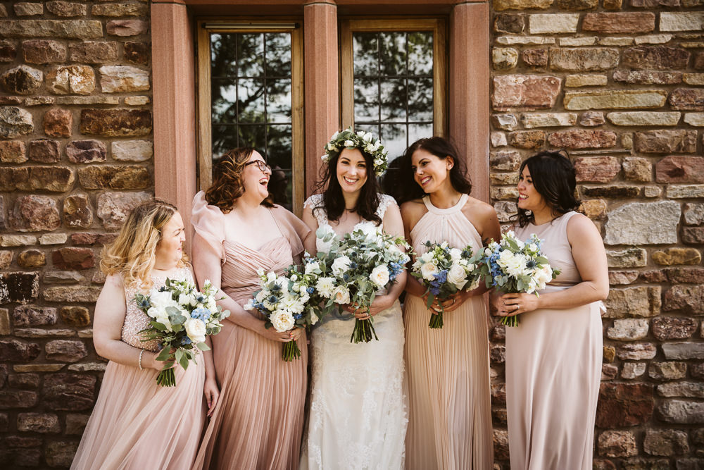 Bridesmaids Bridesmaid Dress Dresses Pink Eden Barn Wedding Margarita Hope Photography