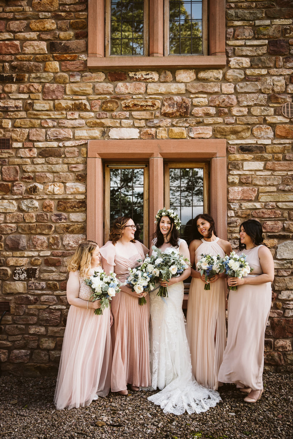 Bridesmaids Bridesmaid Dress Dresses Pink Eden Barn Wedding Margarita Hope Photography