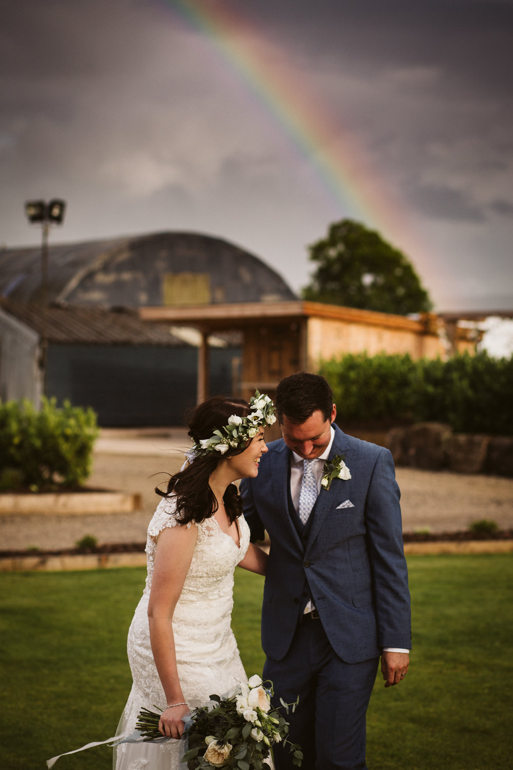 Eden Barn Wedding Margarita Hope Photography Rainbow 