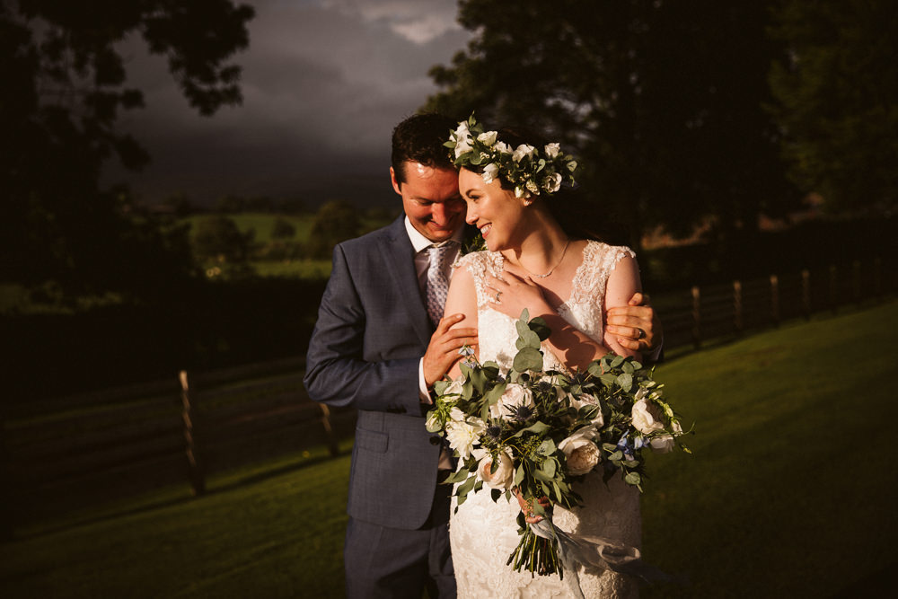 Flower Crown Bride Bridal Eden Barn Wedding Margarita Hope Photography