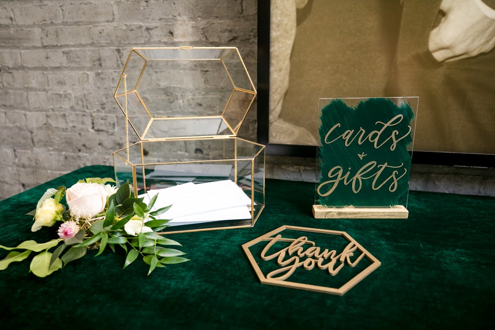 Terrarium Card Box Floral Minneapolis Wedding Jeannine Marie Photography