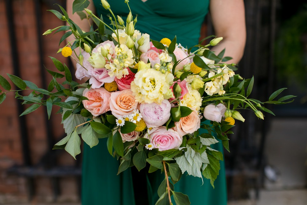 Bouquet Flowers Bride Bridal Pink Oversized Large Peony Peonies Rose Foliage Greenery Bridesmaid Floral Minneapolis Wedding Jeannine Marie Photography