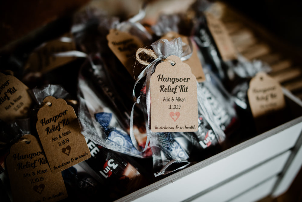 Hangover Kit Fun Barn Wedding Kazooieloki Photography