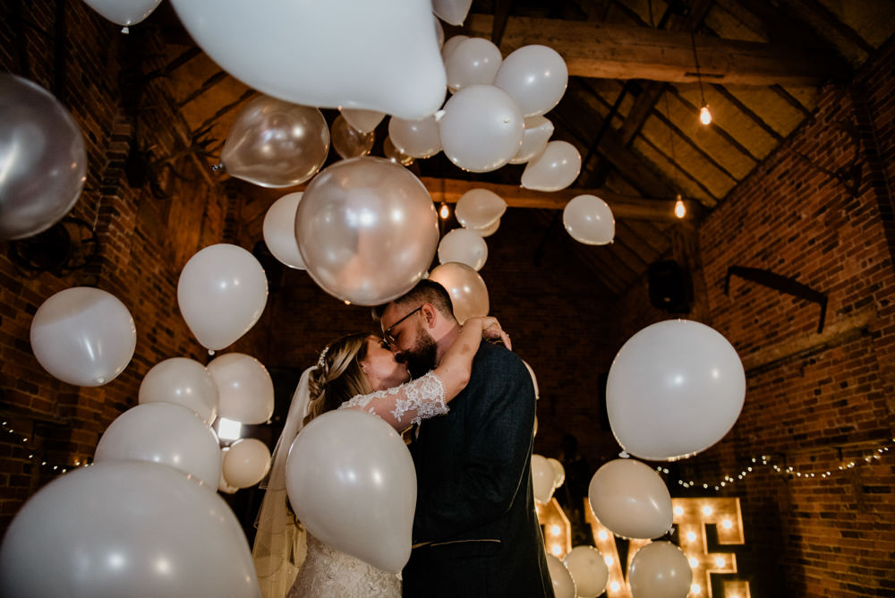 First Dance Balloons Fun Barn Wedding Kazooieloki Photography