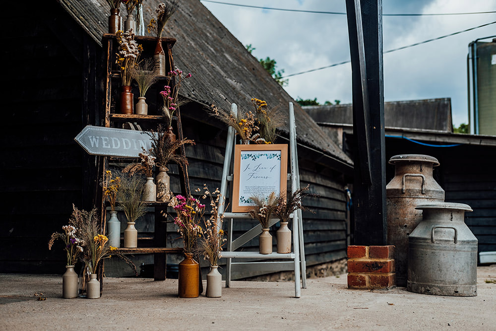 Wooden Ladder Decor Decoration Hookhouse Farm Wedding Anna Pumer Photography