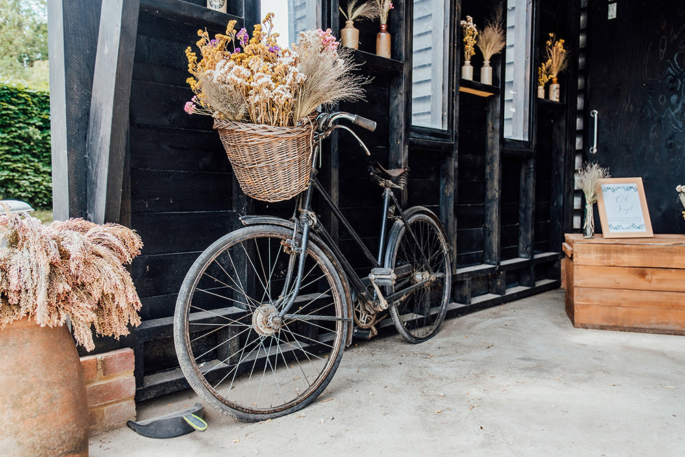 Bike Bicycle Flowers Hookhouse Farm Wedding Anna Pumer Photography