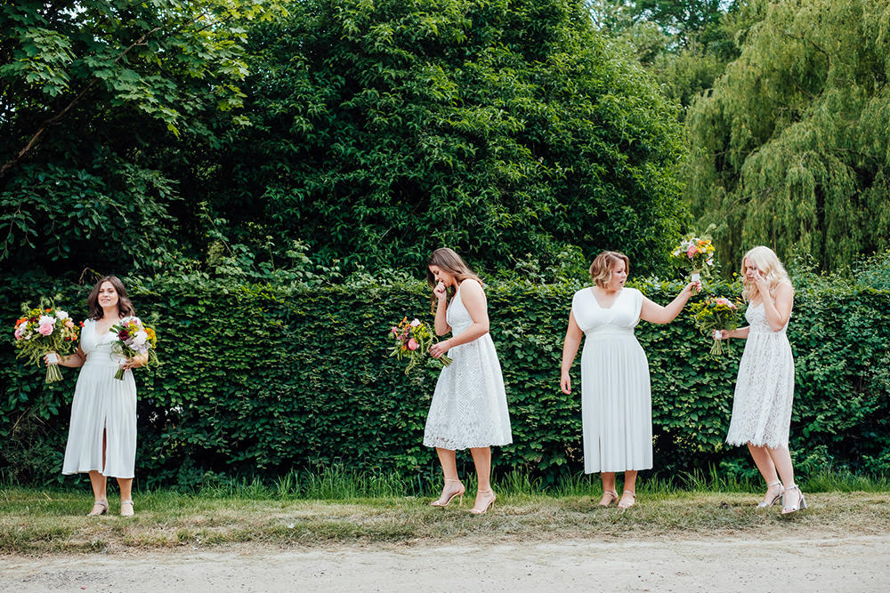 Bridesmaids Bridesmaid Dress Dresses Hookhouse Farm Wedding Anna Pumer Photography