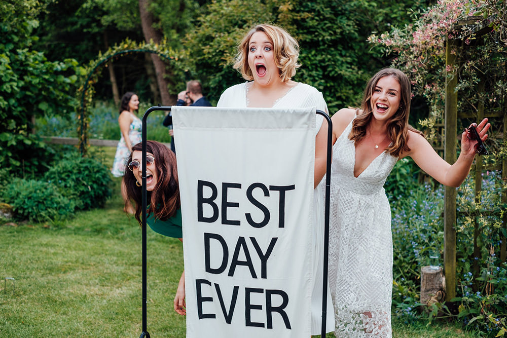Best Day Ever Sign Banner Hookhouse Farm Wedding Anna Pumer Photography