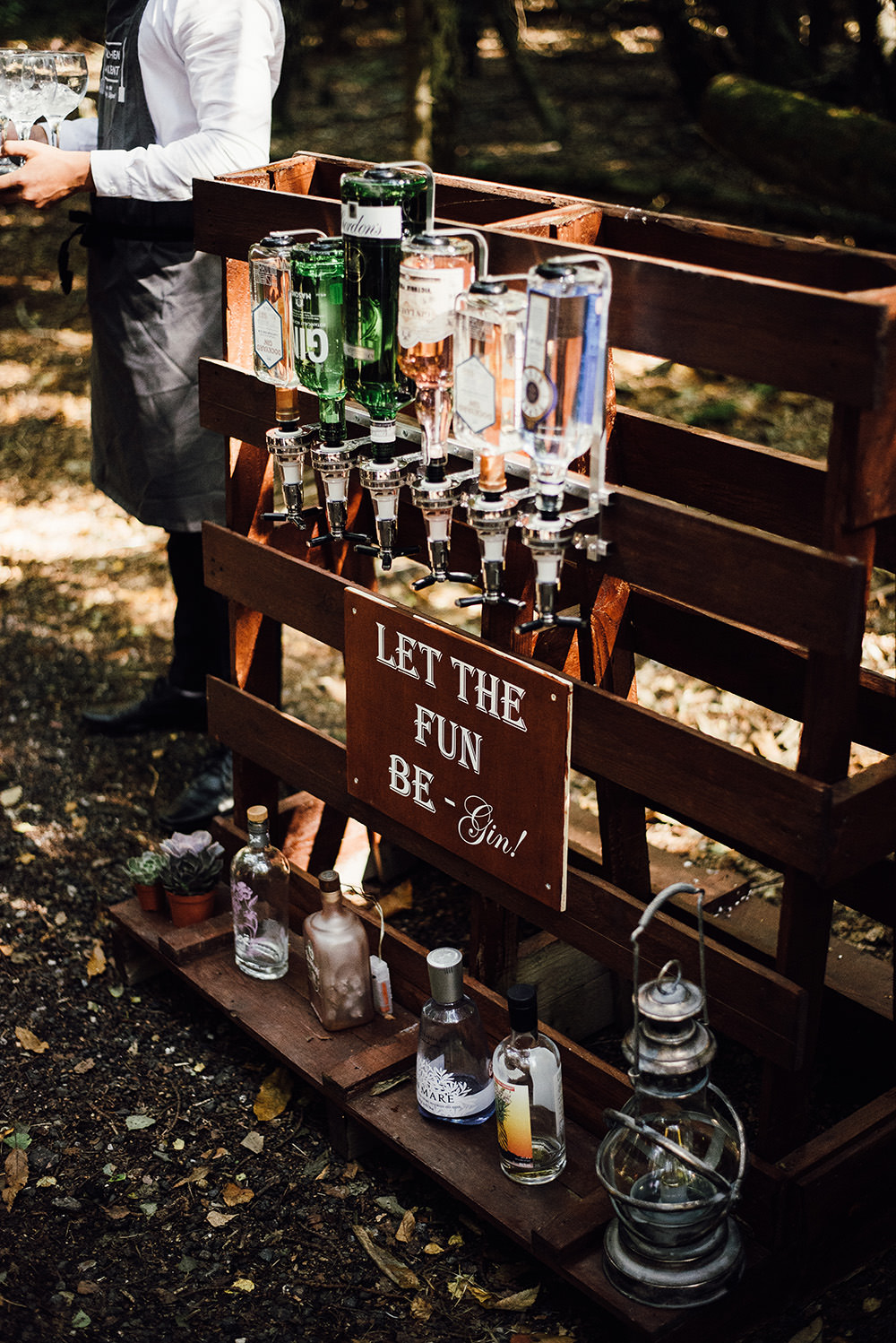 Gin Bar Drinks Longton Wood Wedding Alex Tenters Photography