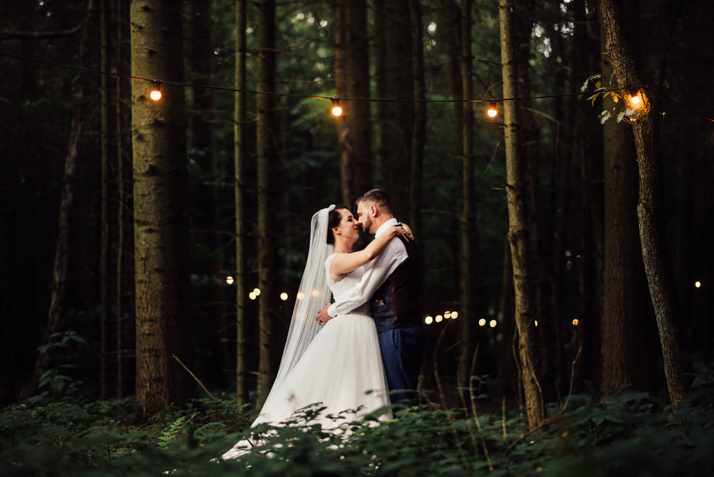 Festoon Lights Lighting Longton Wood Wedding Alex Tenters Photography