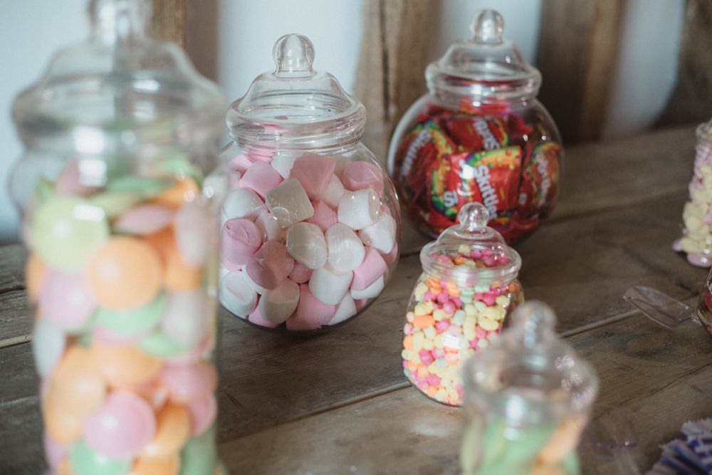 Sweets Sweetie Table Bar Milling Barn Wedding Hertfordshire Emily Tyler Photography