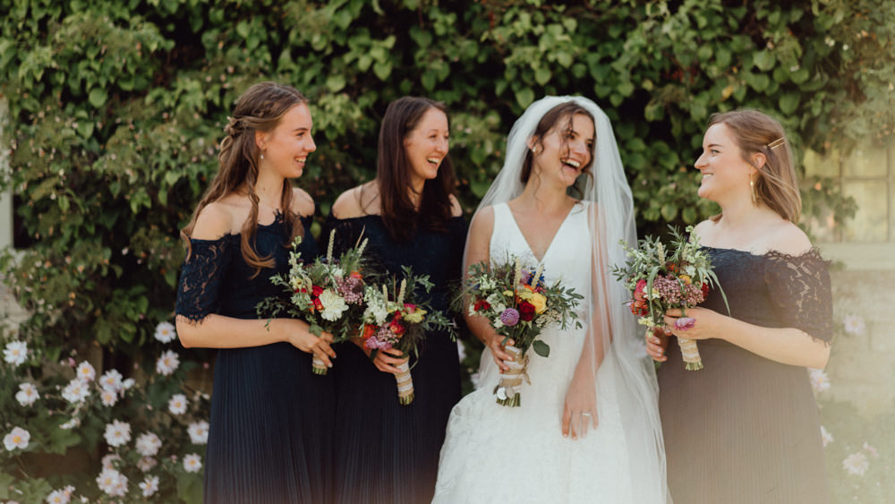 Bridesmaids Bridesmaid Dress Dresses Navy Blue Priors Court Barn Wedding Emily & Steve Photography