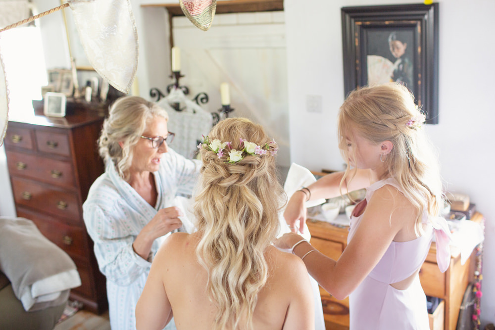 Bride Bridal Hair Waves Curls Half Up Half Down Flowers Rustic Tipi Wedding Cotton Candy Weddings