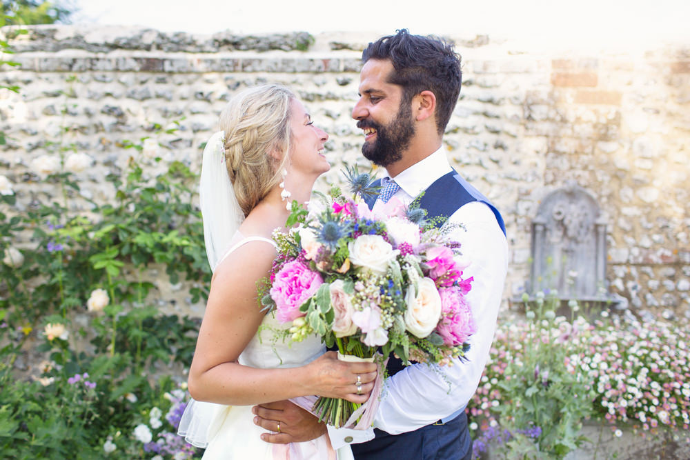 Bouquet Flowers Bride Bridal Pink Rose Thistle Peony Rustic Tipi Wedding Cotton Candy Weddings