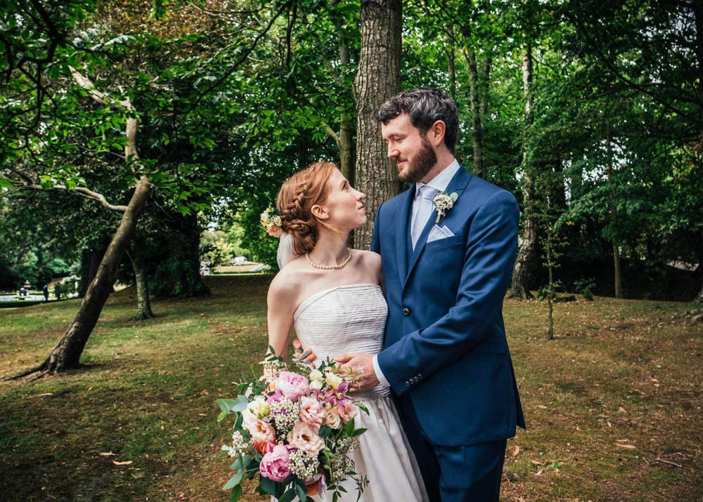 Groom Suit Blue Tie Tinakilly Country House Wedding Conor Brennan Photography