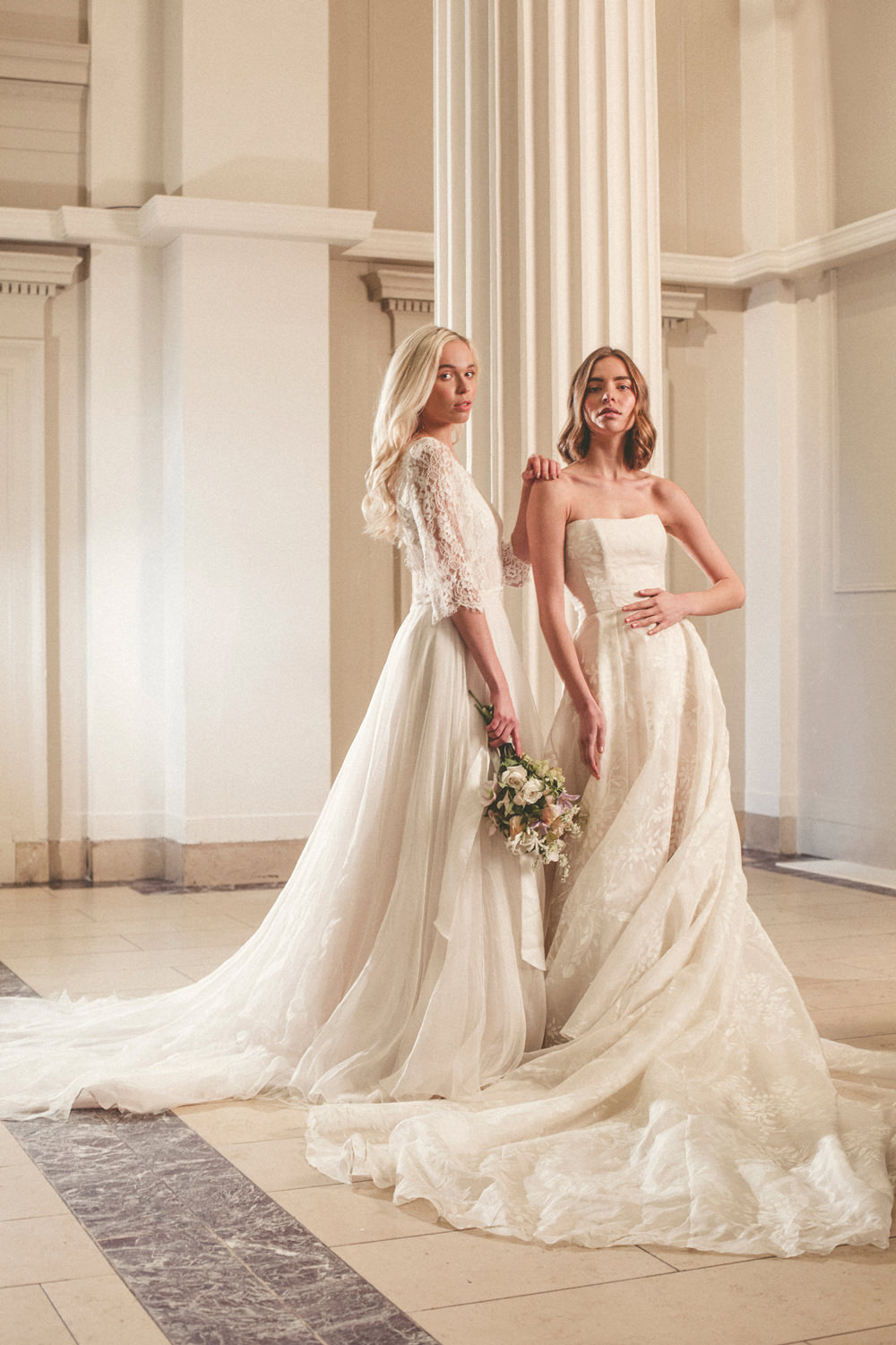 Bride Bridal Dress Gown Naomi Neoh Lace Tulle Train Whimsical Elegant Wedding Ideas Mandorla London