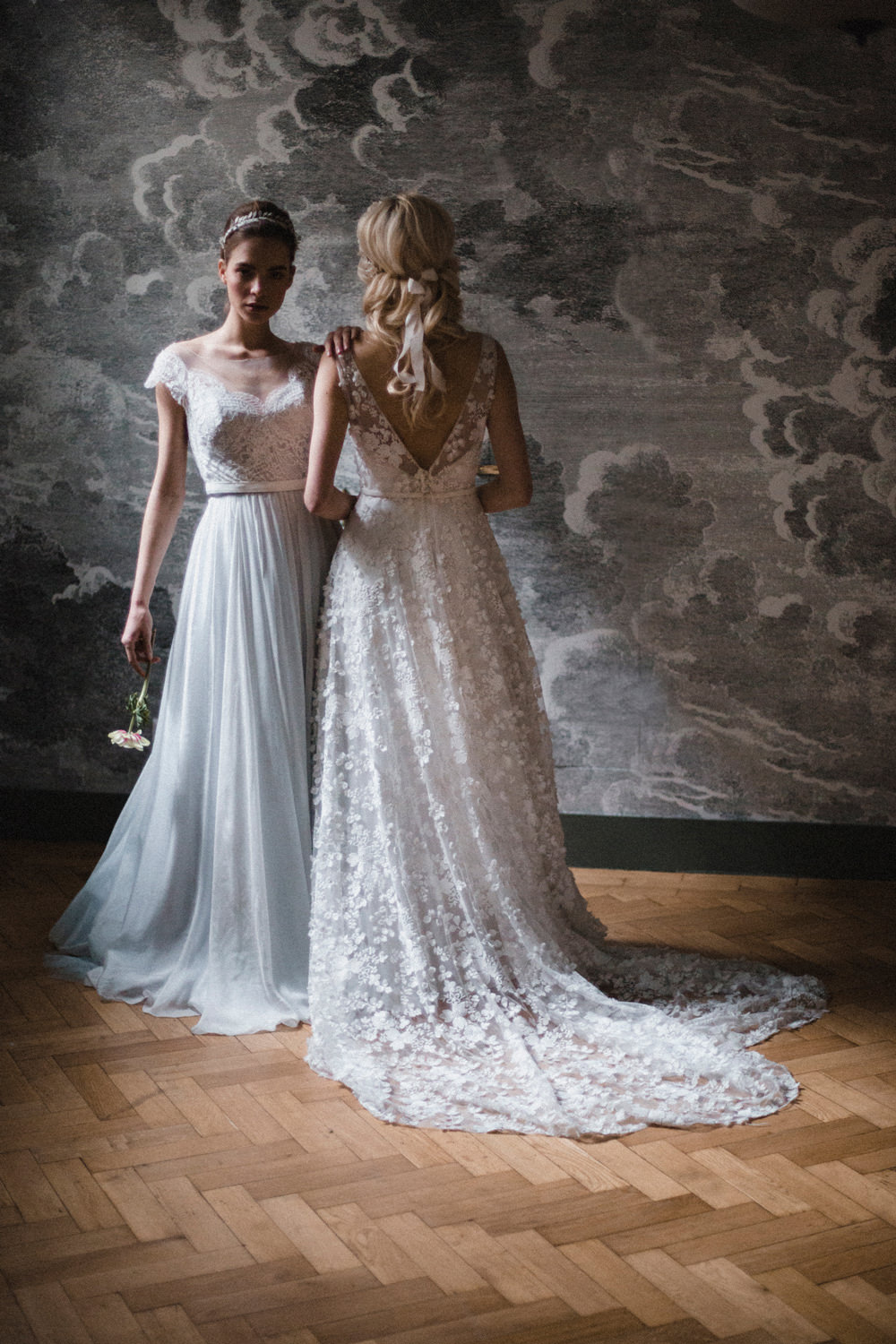Bride Bridal Dress Gown Naomi Neoh Tulle Train Whimsical Elegant Wedding Ideas Mandorla London