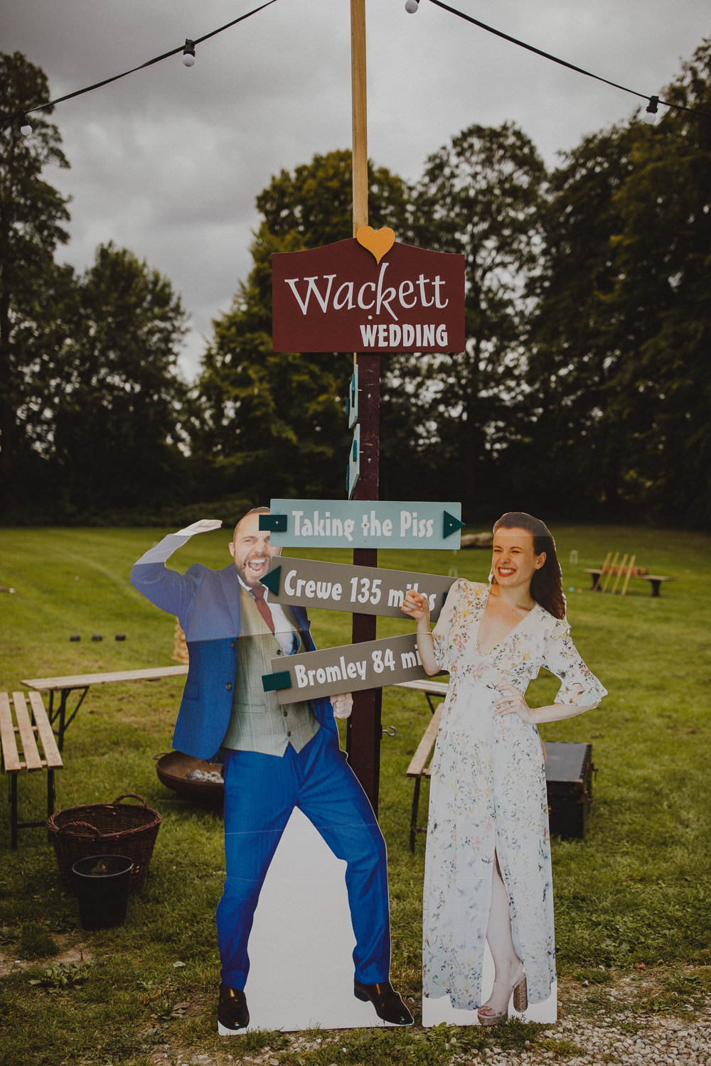 Sign Signs Signage Signpost Wiltshire Barn Wedding Photography34