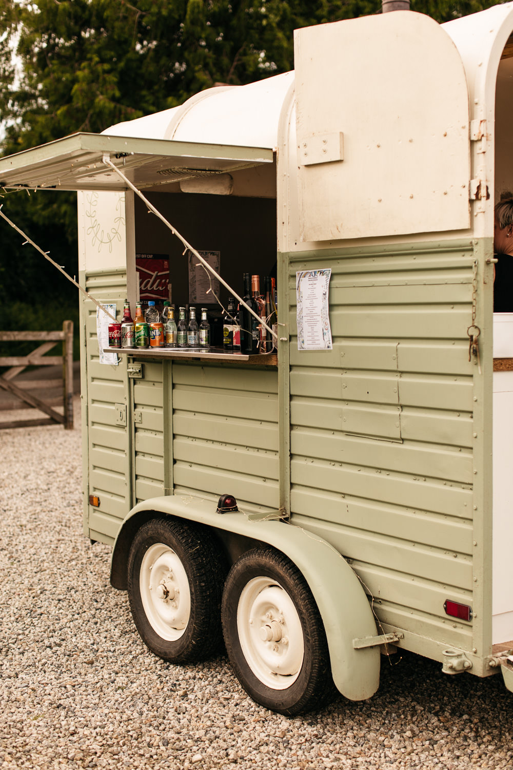 Horsebox Bar Wonwood Barton Wedding Emma Barrow Photography