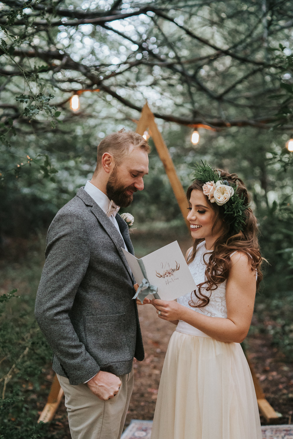 Vows Book Booklet Woodland Wedding Inspiration Stephanie Dreams Photography