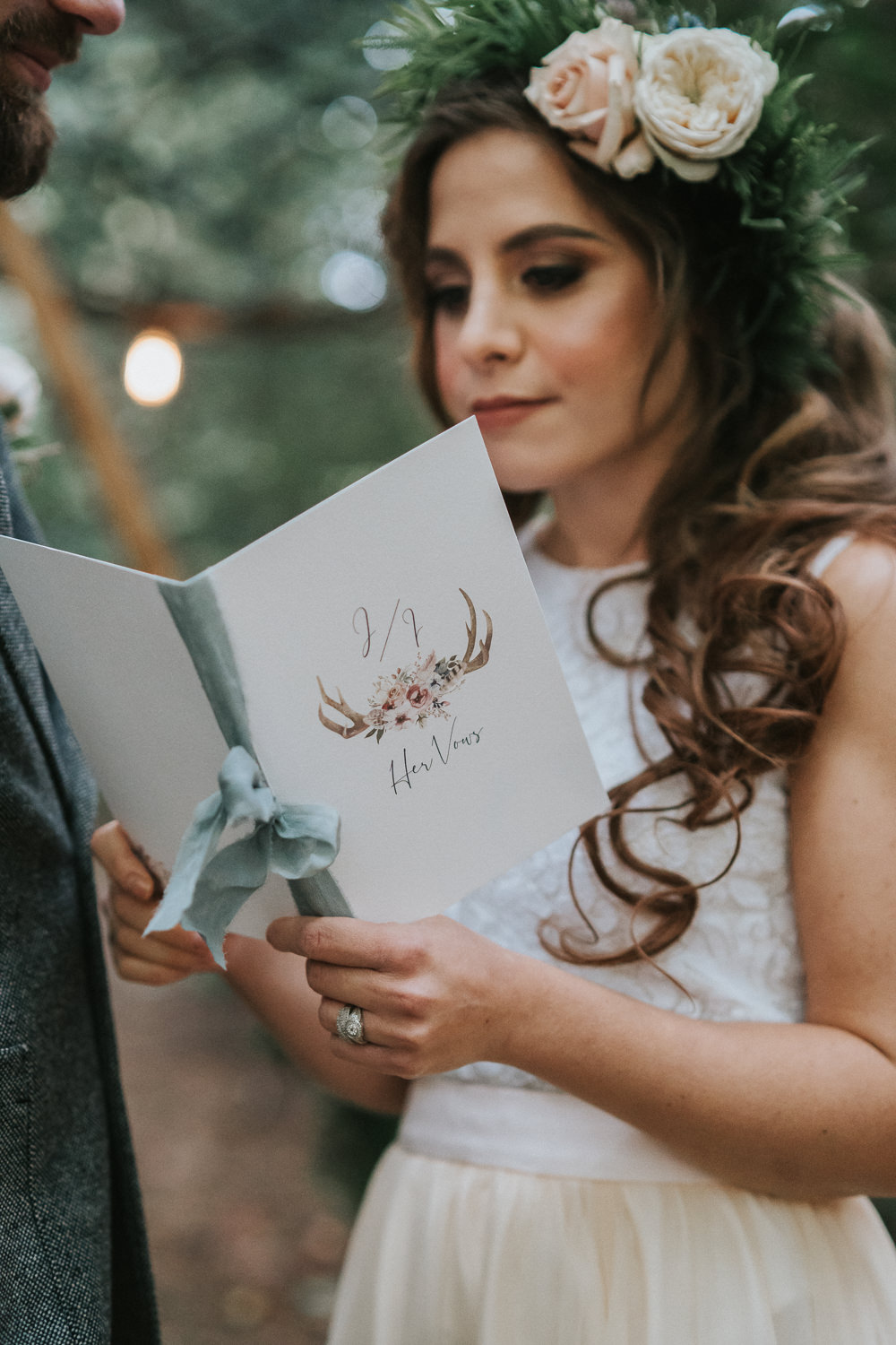Vows Book Booklet Woodland Wedding Inspiration Stephanie Dreams Photography