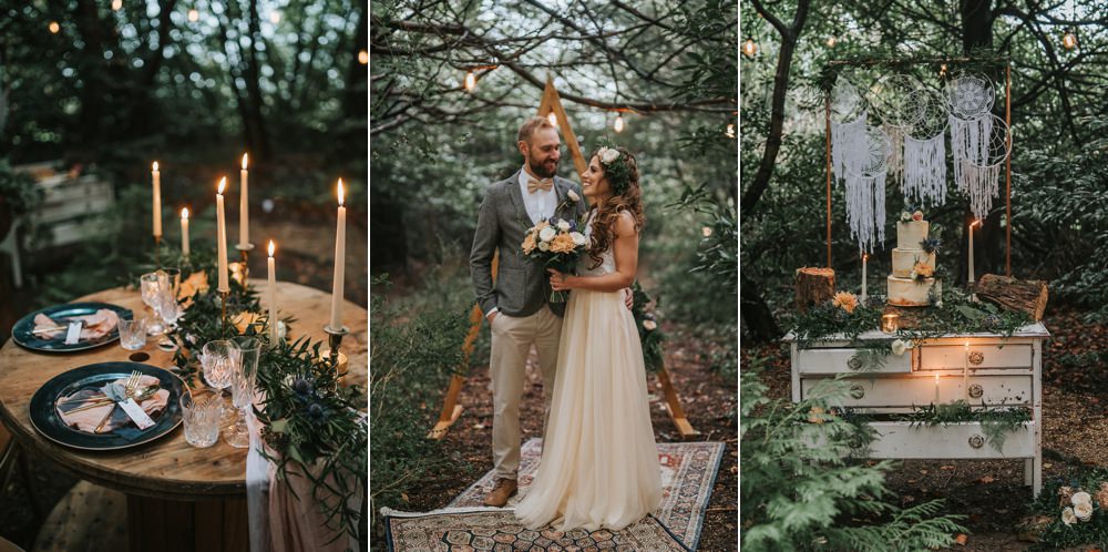 Woodland Wedding Inspiration Stephanie Dreams Photography