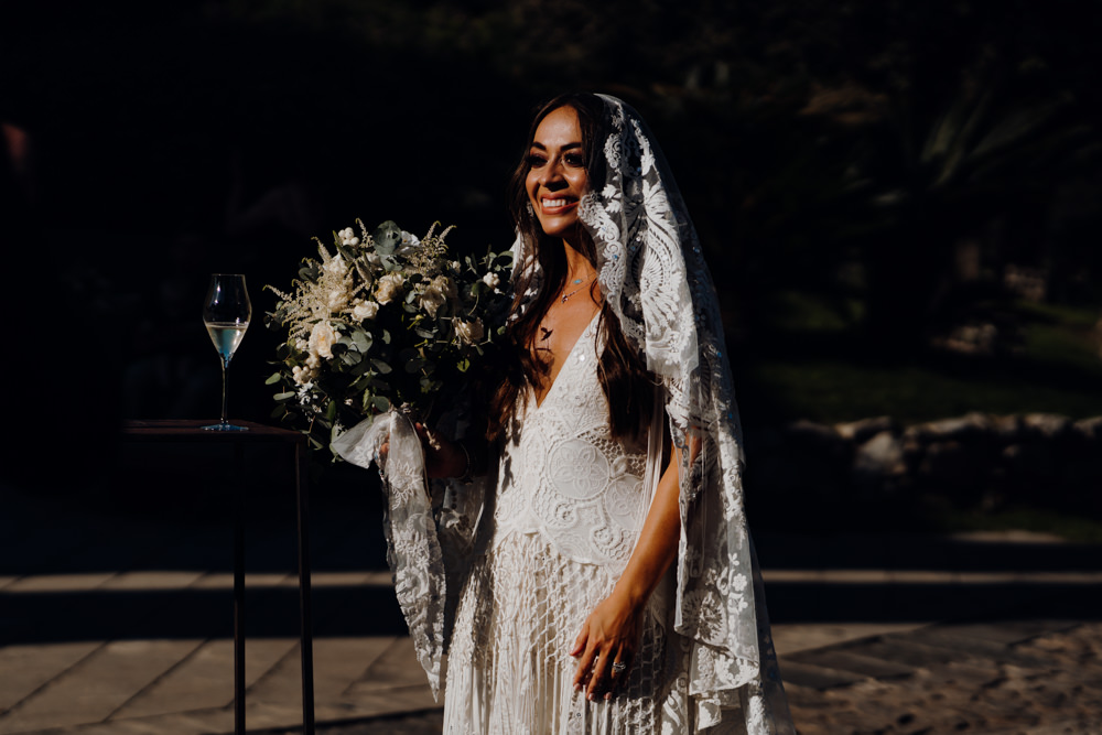 Dress Gown Bride Bridal Rue De Seine Medina Lace Aquapetra Resort Spa Wedding Peter Hughes Photography