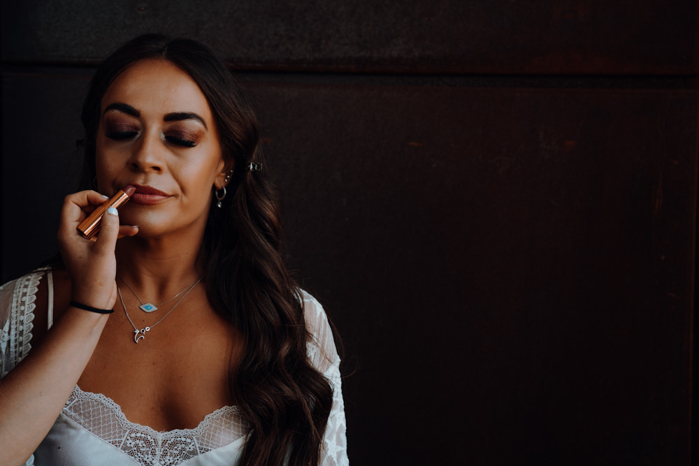 Bride Bridal Make Up Aquapetra Resort Spa Wedding Peter Hughes Photography