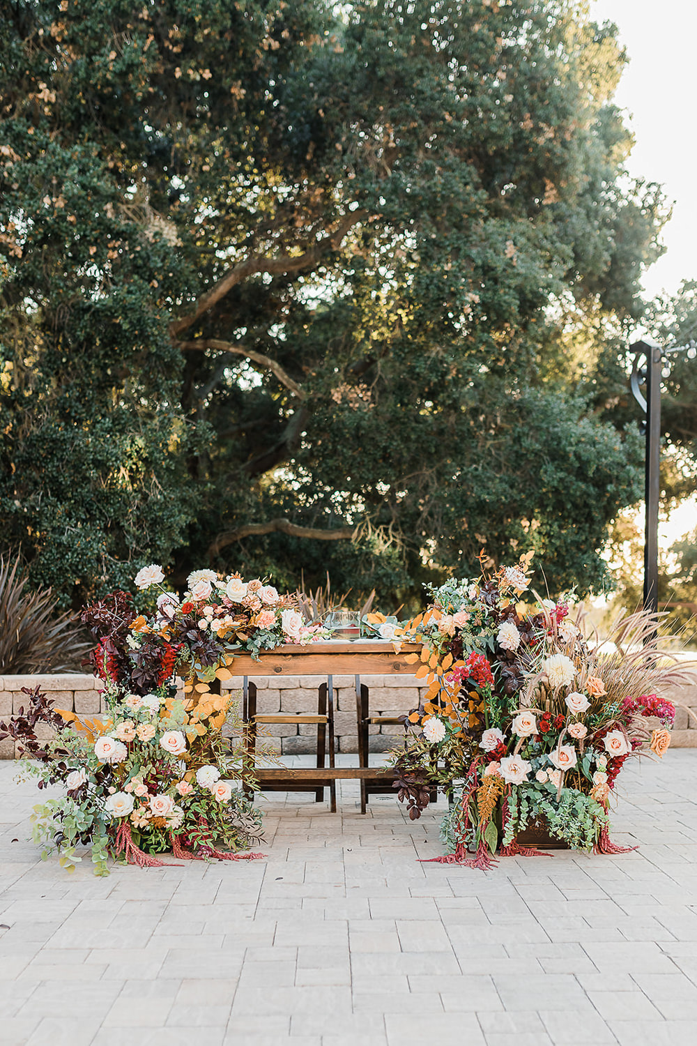 Top Table Sweetheart Table Flowers Meadow California Ranch Wedding WildflowerPhotoCo