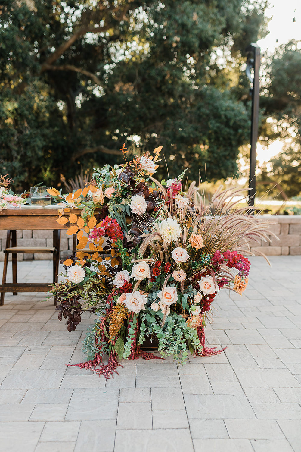 Top Table Sweetheart Table Flowers Meadow California Ranch Wedding WildflowerPhotoCo