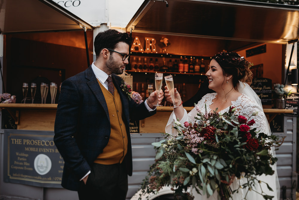 Horsebox Bar Christmas Marquee Wedding Thyme Lane Photography