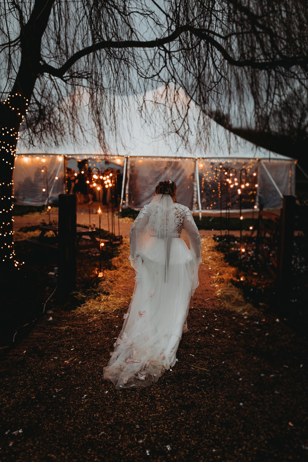Christmas Marquee Wedding Thyme Lane Photography