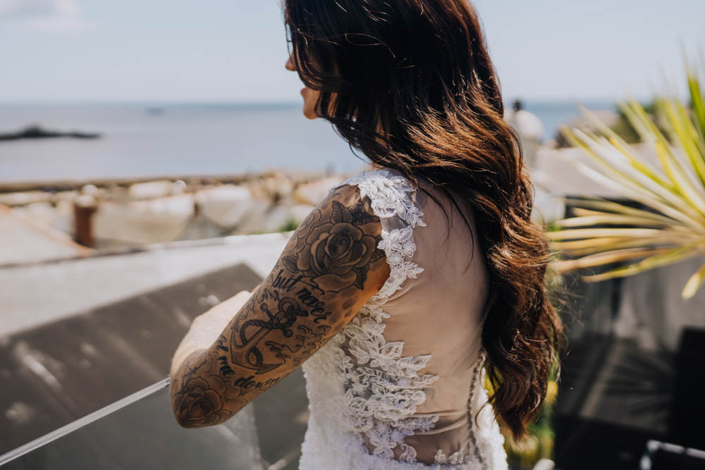 Dress Gown Bride Bridal Sheer Lace Illusion Mermaid Chypraze Wedding Barn Clara Cooper Photography