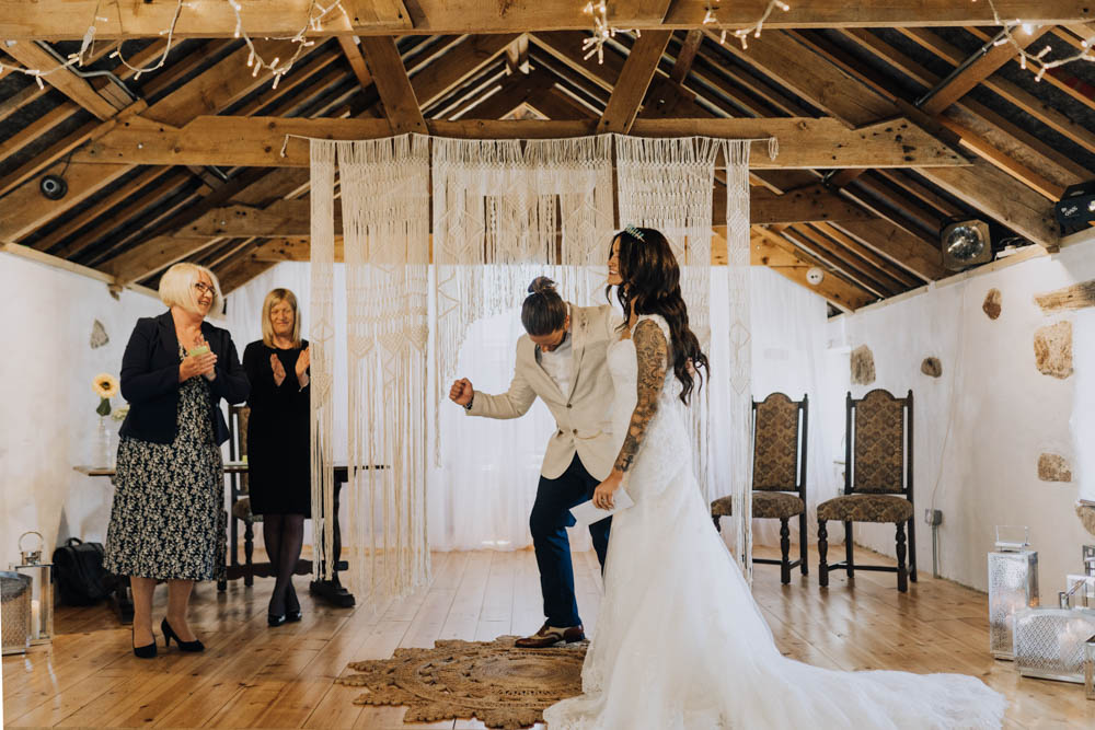 Macrame Backdrop Ceremony Aisle Hanging Chypraze Wedding Barn Clara Cooper Photography