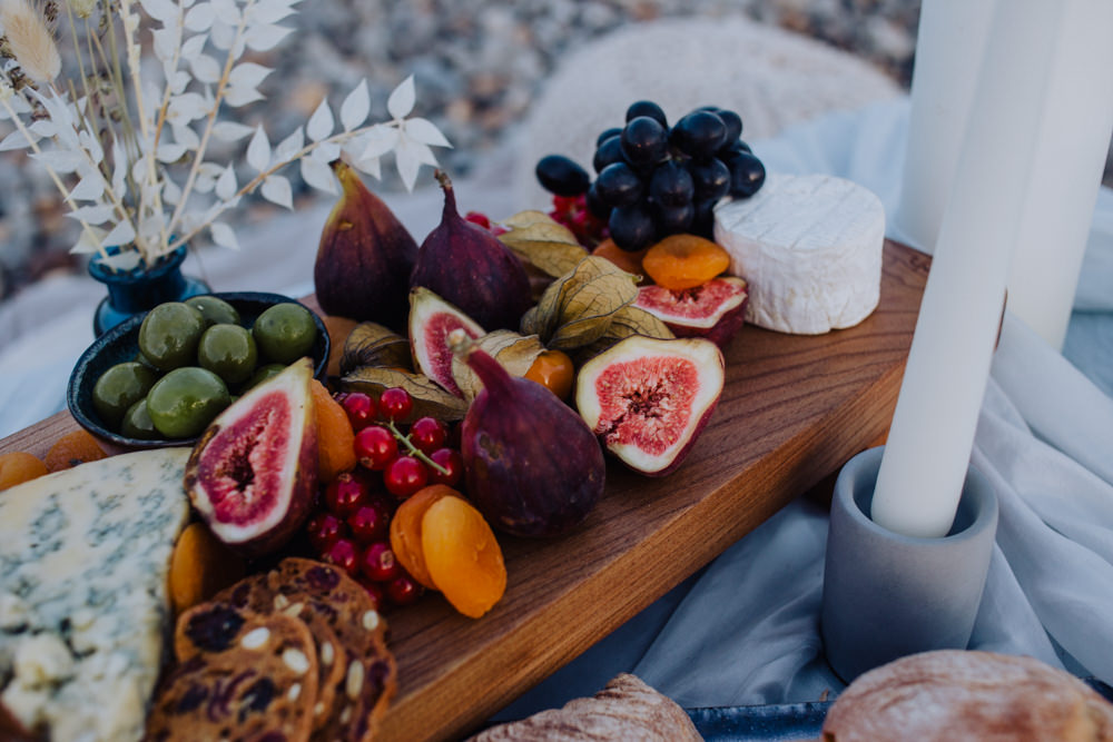 Fruit Grazing Table Sharing Platter Coastal Elopement Manon Pauffin Photography
