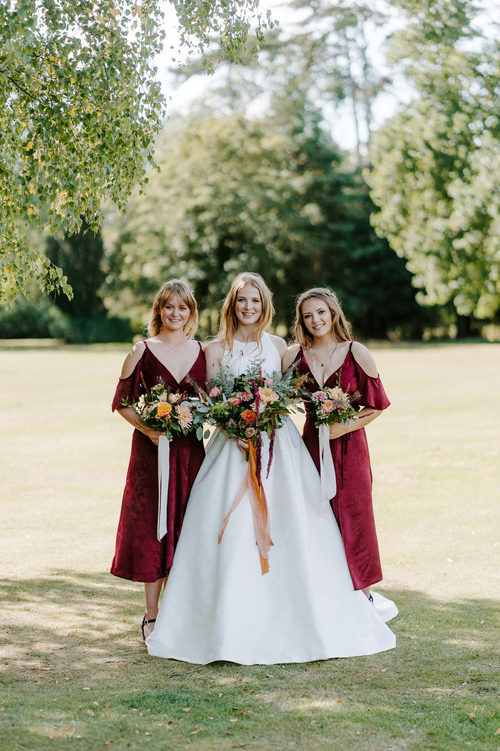 Red Burgundy Bridesmaid Bridesmaids Dress Dresses Contemporary Wedding Ideas Chloe Ely Photography