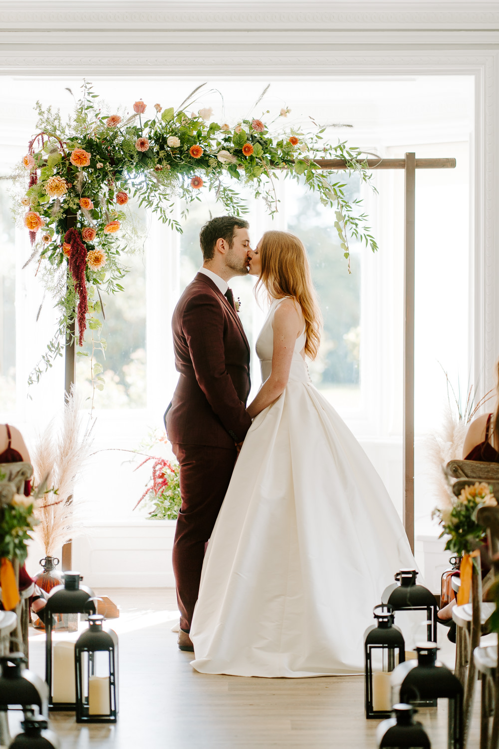 Flower Arch Ceremony Aisle Backdrop Contemporary Wedding Ideas Chloe Ely Photography