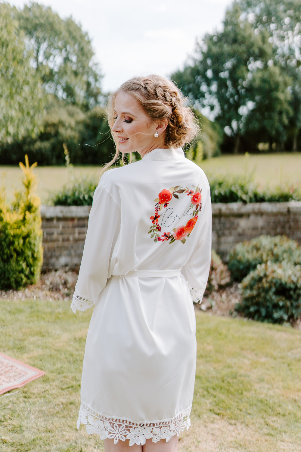 Bride Bridal Dressing Gown Robe Contemporary Wedding Ideas Chloe Ely Photography