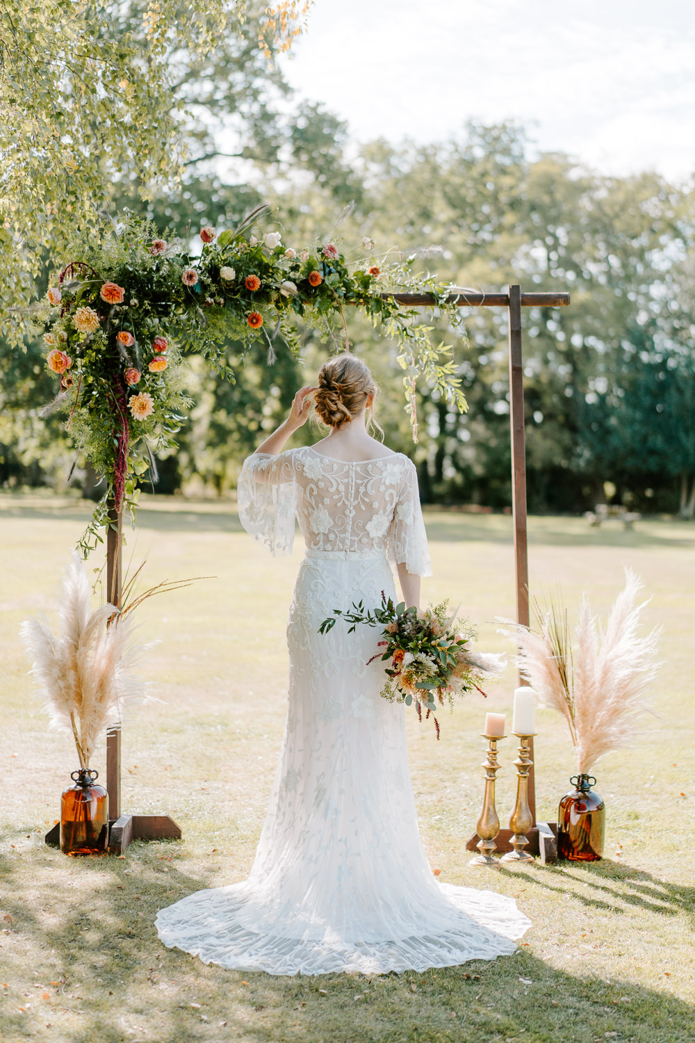 Flower Arch Backdrop Contemporary Wedding Ideas Chloe Ely Photography